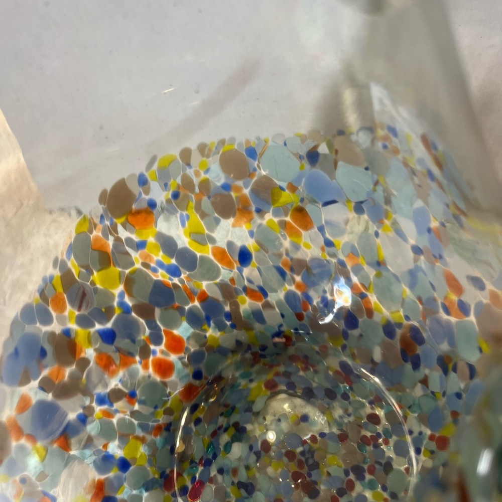 Mexican hand blown glass pitcher. Very Beautiful piece. 64oz - Picture 8 of 14